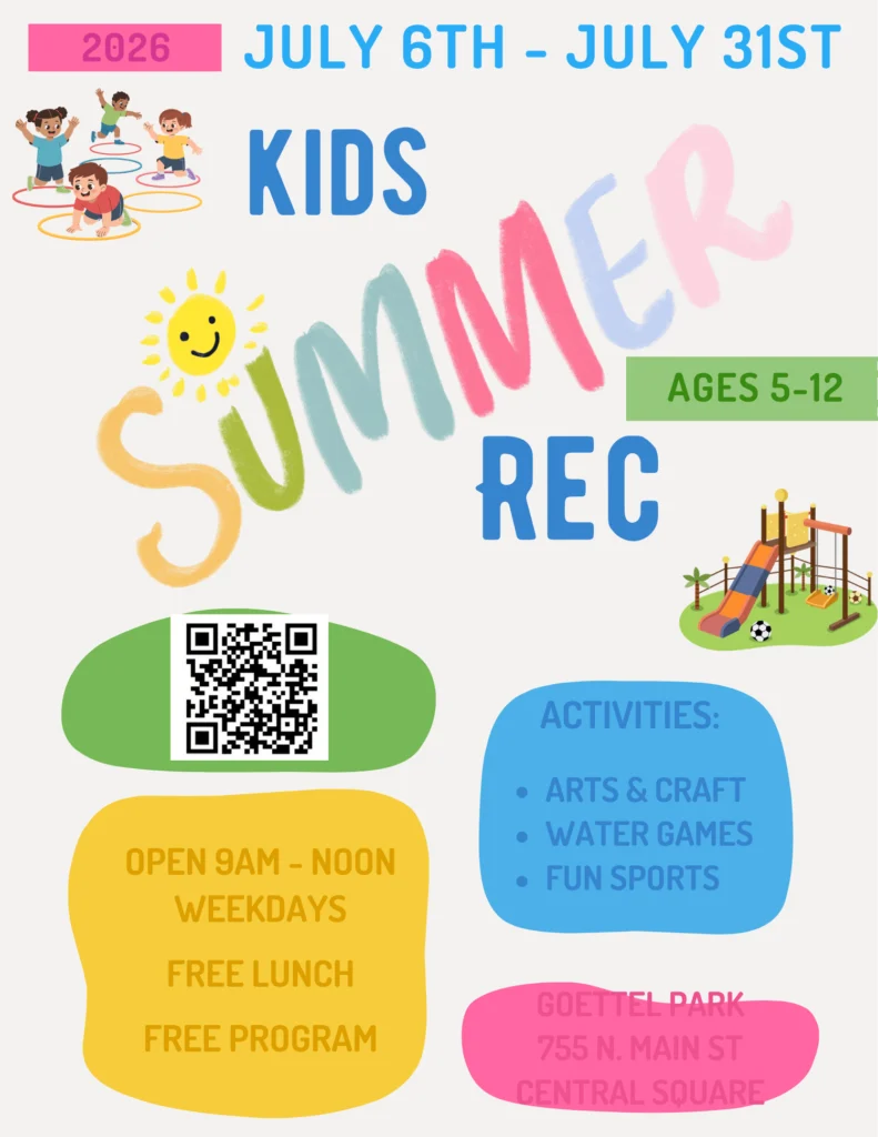 2026 Central Square and Hastings Summer Recreation Program