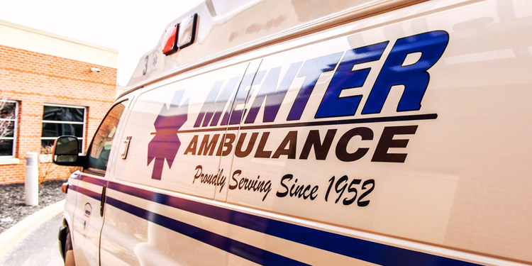 Menter Ambulance serving Central Square